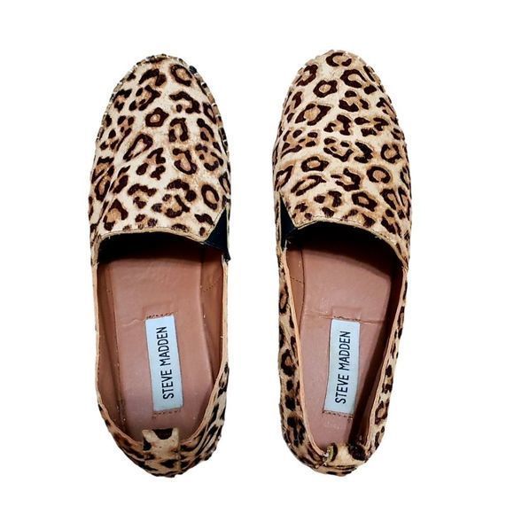 Steve Madden Leopard Print Espadrille Size 7 - Picture 5 of 7